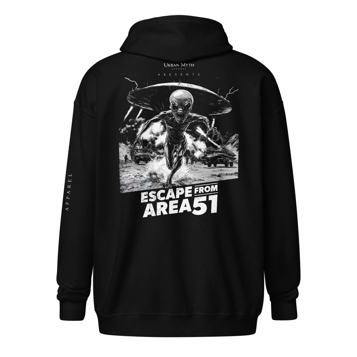 AREA 51 Unisex Zip Hoodie - Urban Myth Apparel