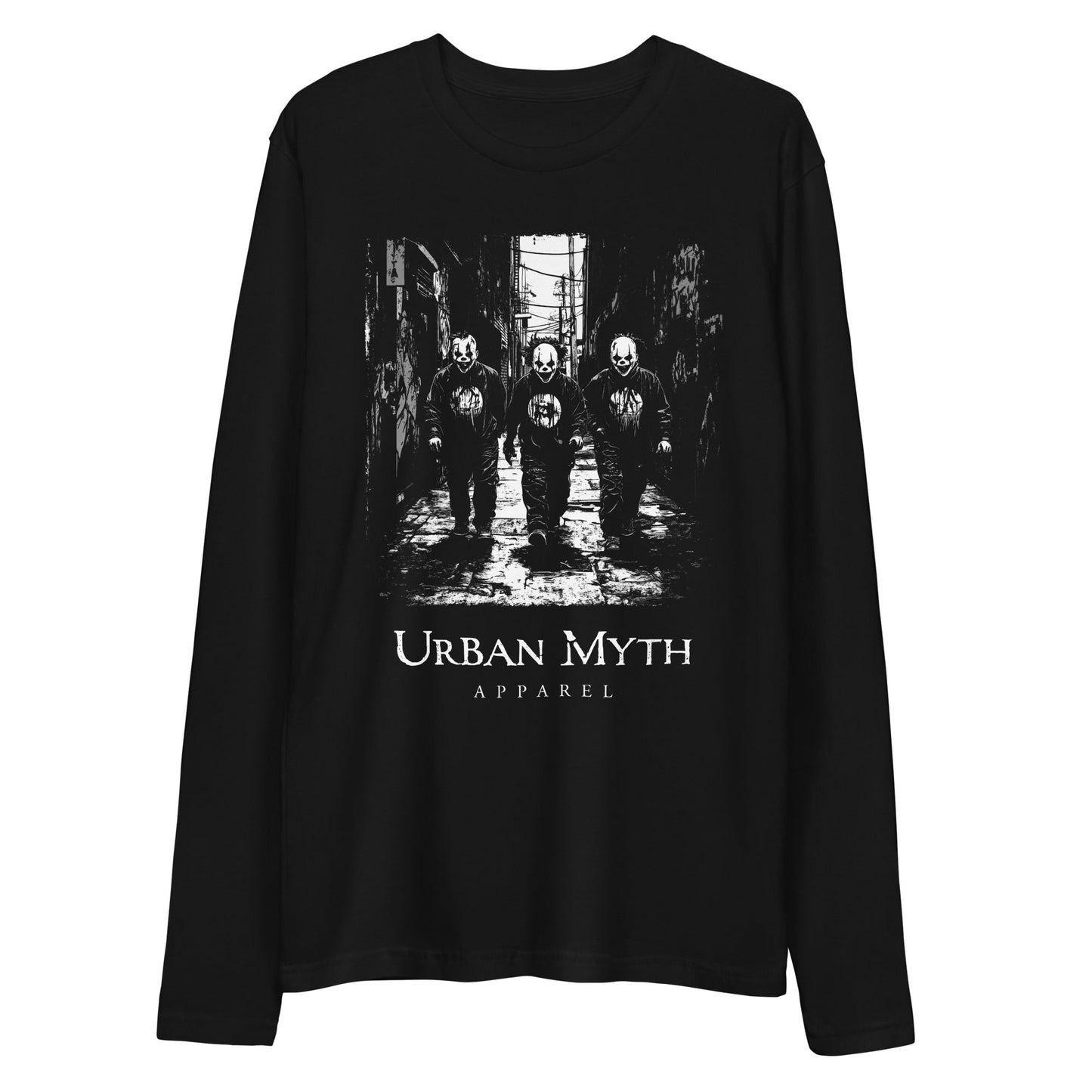 Clown Sightings of 2016 Long Sleeve Fitted Crew - Urban Myth Apparel