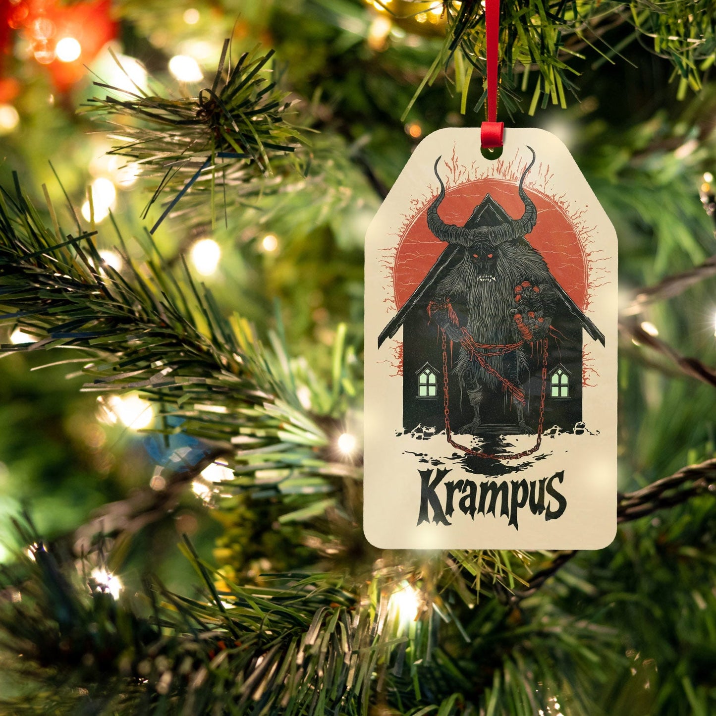 Krampus Metal Ornament - Urban Myth Apparel