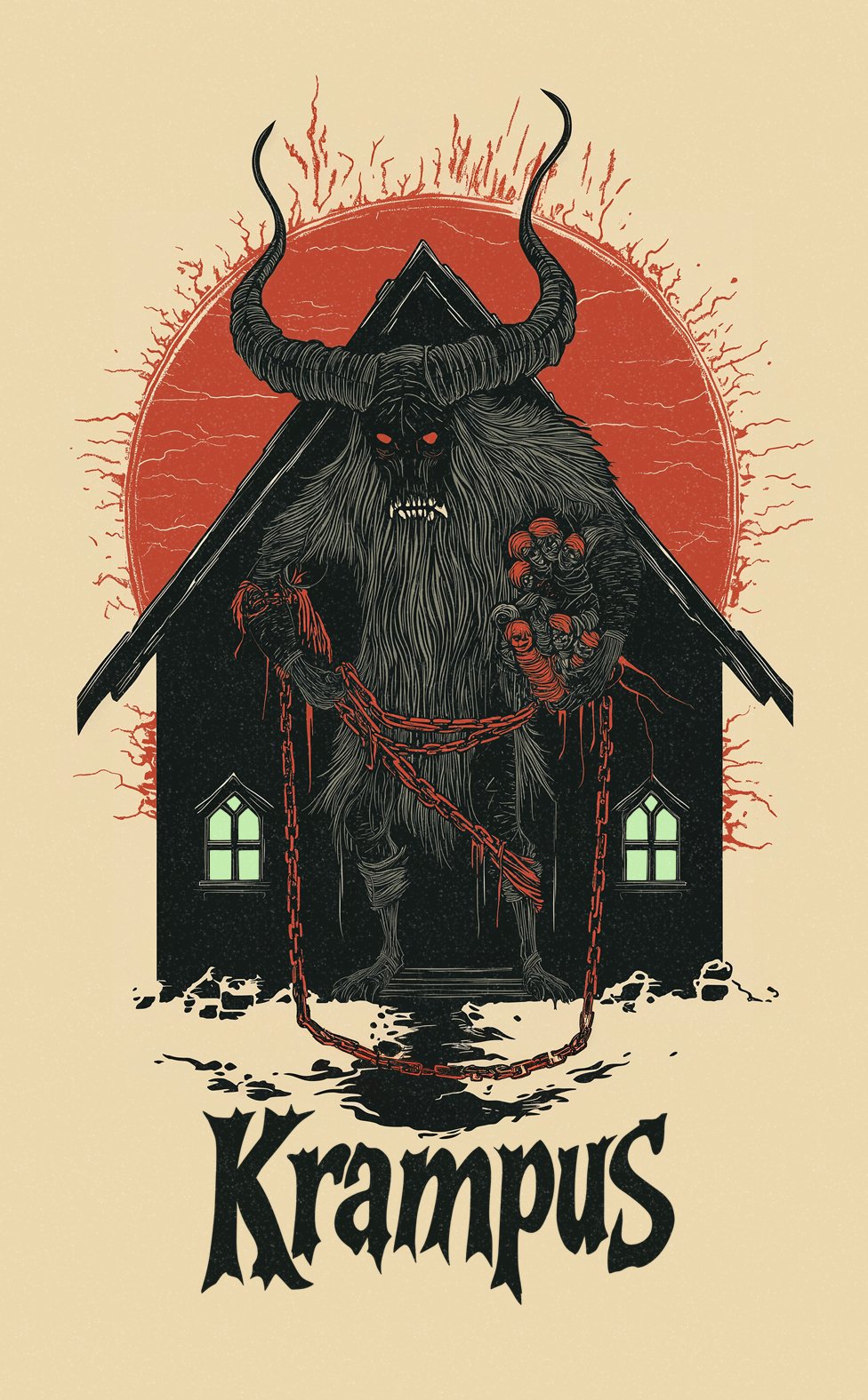Krampus Unisex Premium Tee - Urban Myth Apparel