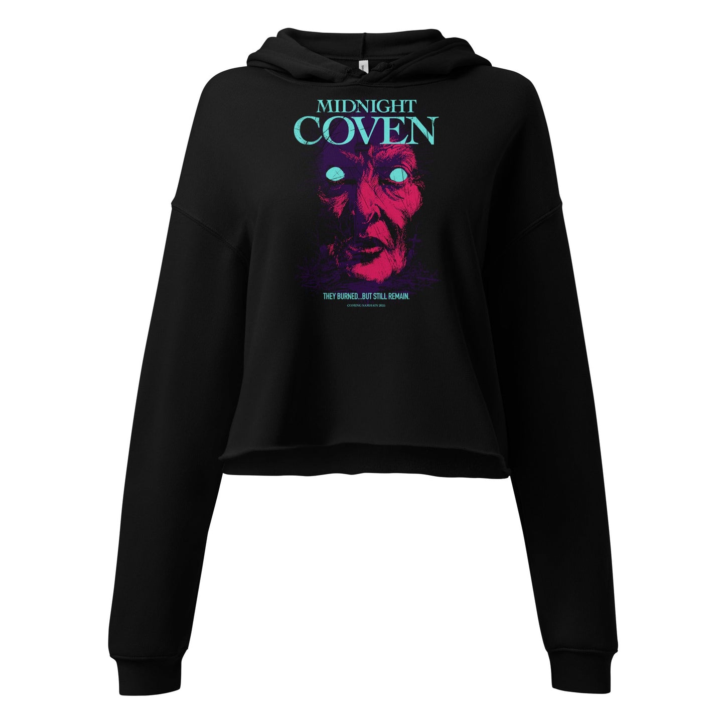 Midnight Coven Women's Crop Hoodie - Urban Myth Apparel
