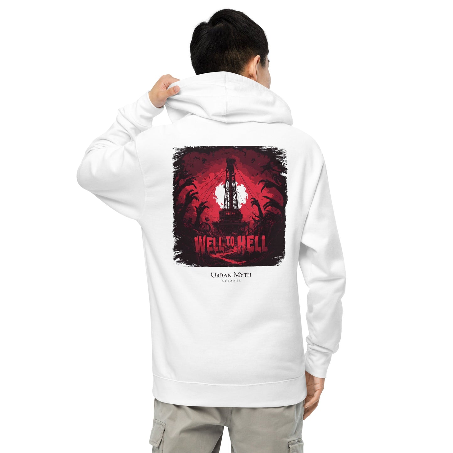 Return to the Well to Hell Unisex Midweight Hoodie - Urban Myth Apparel