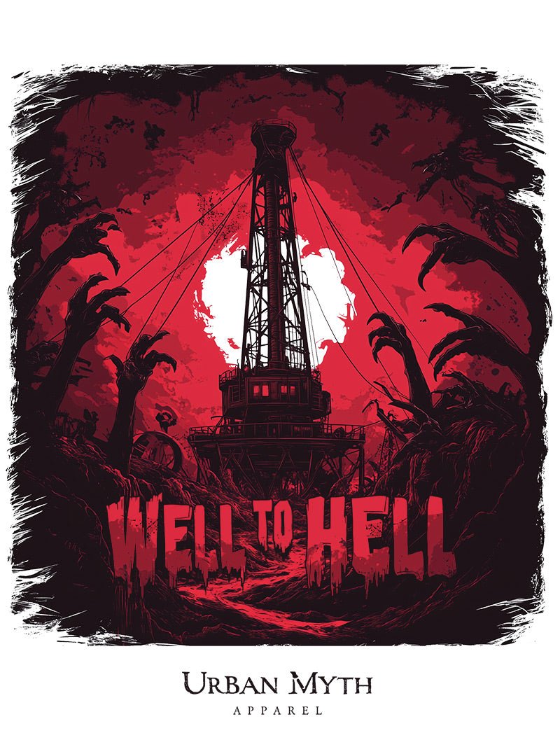 Return to the Well to Hell Unisex Midweight Hoodie - Urban Myth Apparel