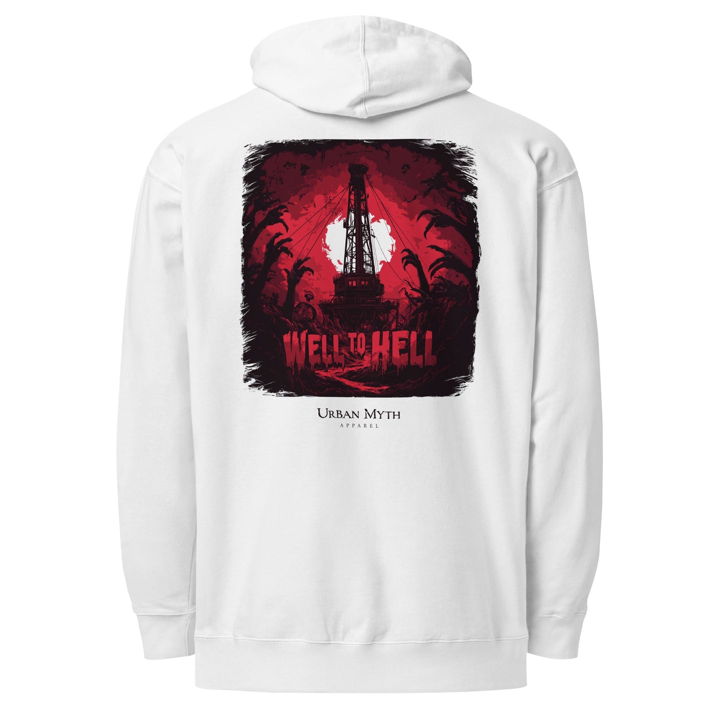 Return to the Well to Hell Unisex Midweight Hoodie - Urban Myth Apparel