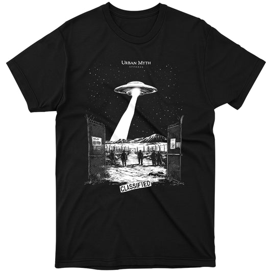 AREA 51: Classified Transmission Tee - Urban Myth Apparel
