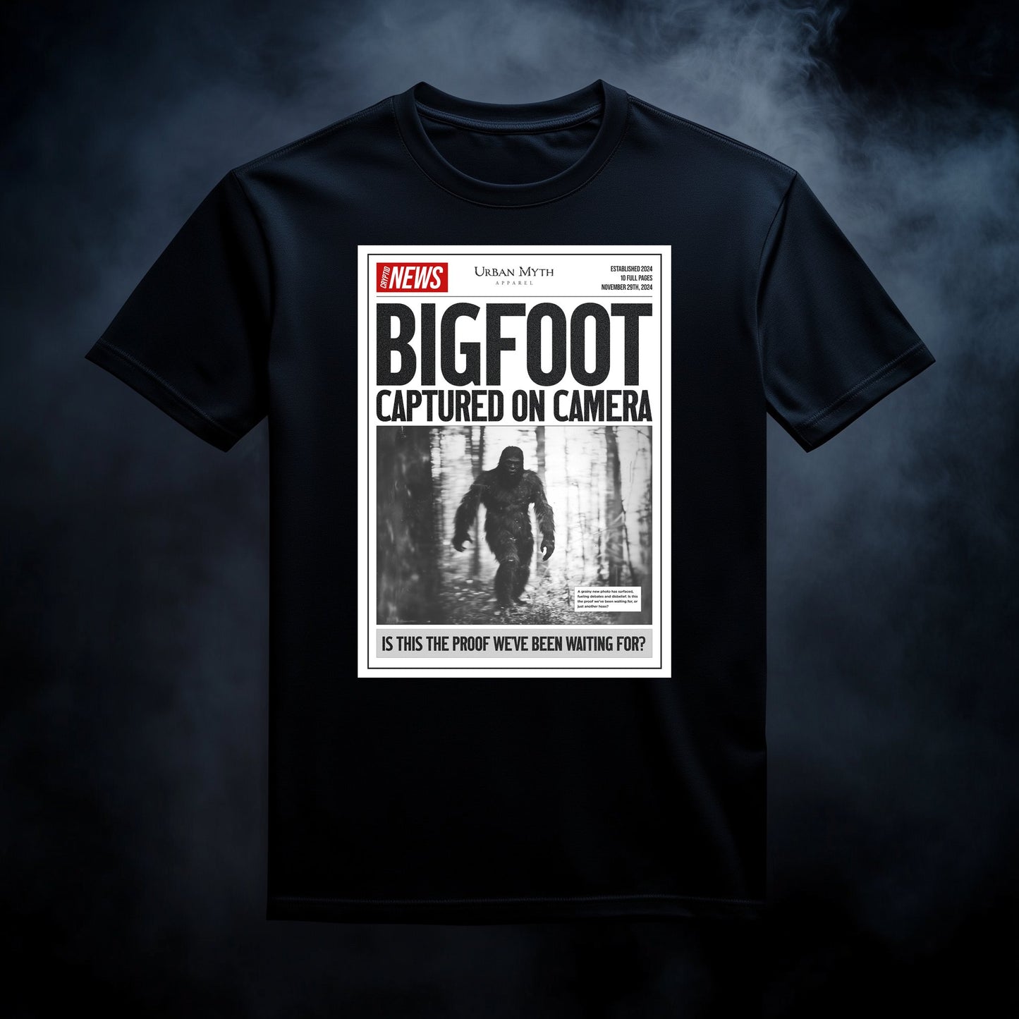 Bigfoot Captured on Camera Tee - Urban Myth Apparel