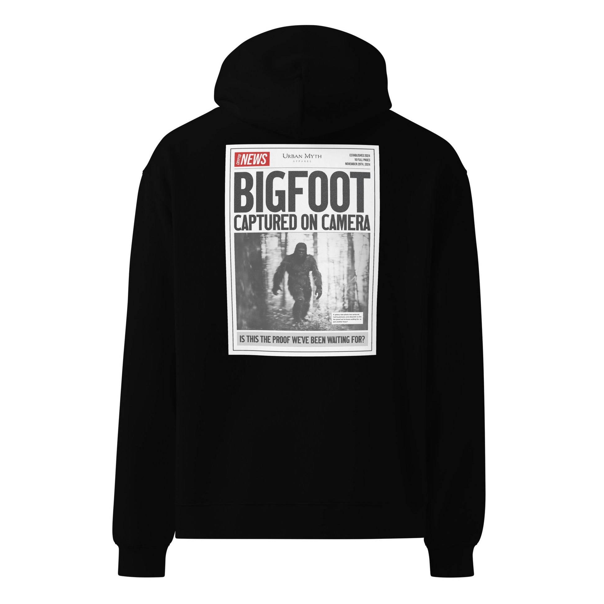 Bigfoot Captured on Camera Unisex Oversized Hoodie - Urban Myth Apparel