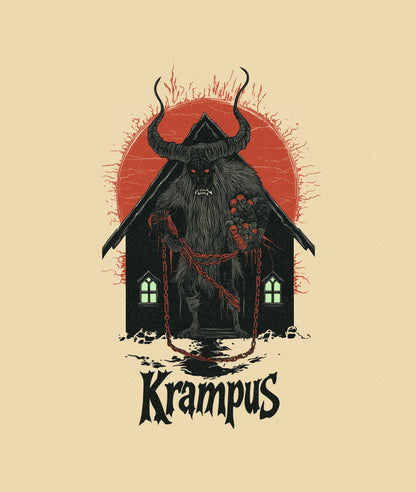 Krampus Framed Canvas - Urban Myth Apparel