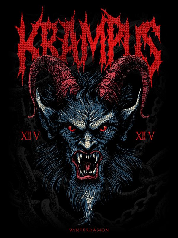 Krampus Winterdämon ZIp Hoodie - Urban Myth Apparel
