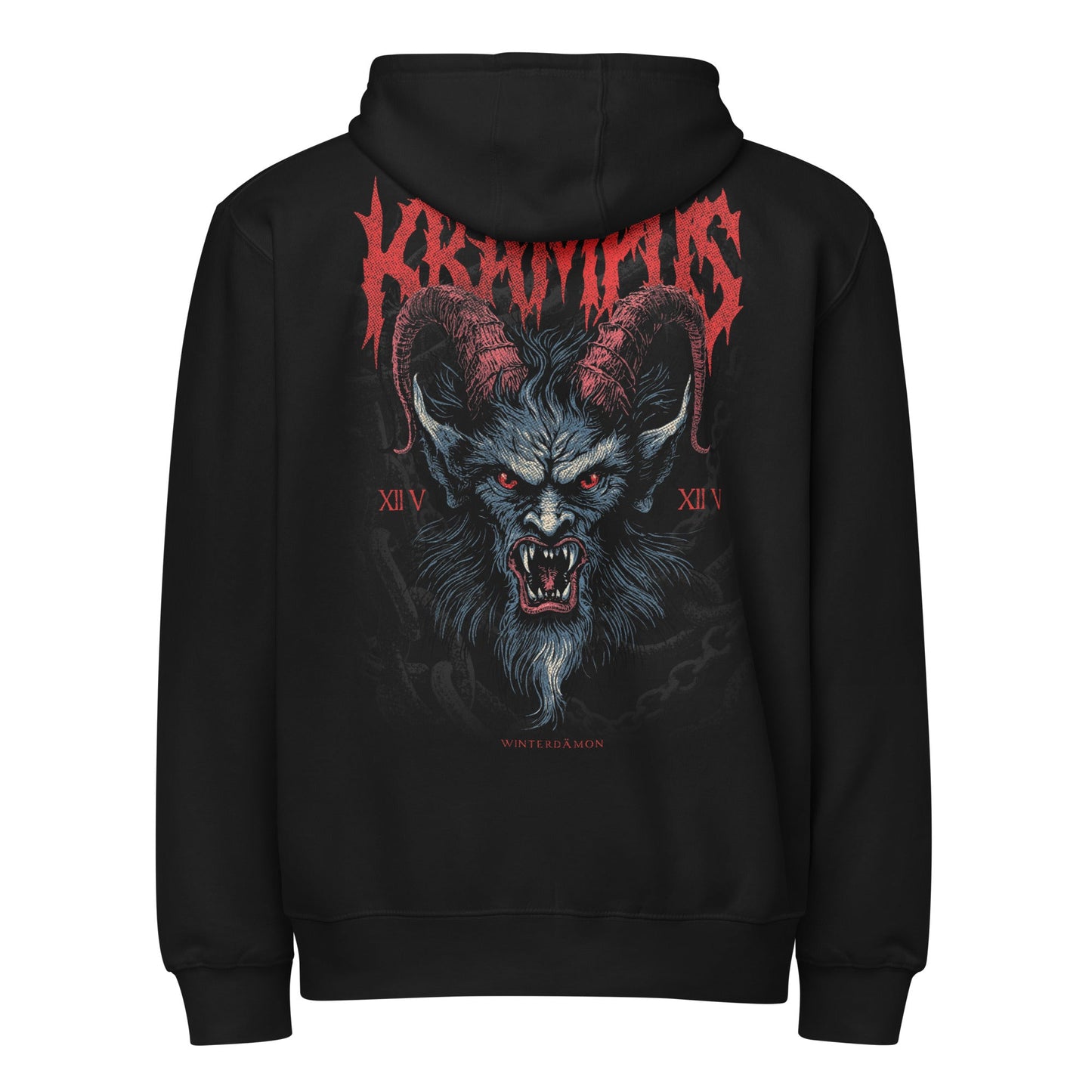 Krampus Winterdämon ZIp Hoodie - Urban Myth Apparel