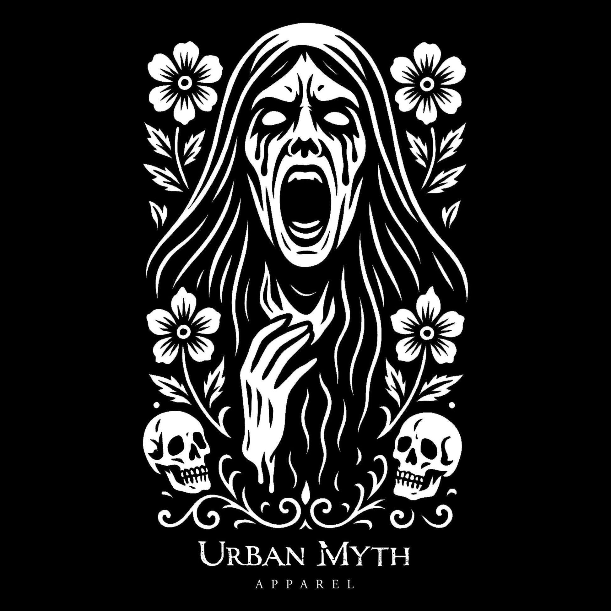 La Llorona Long Sleeve Fitted Crew - Urban Myth Apparel