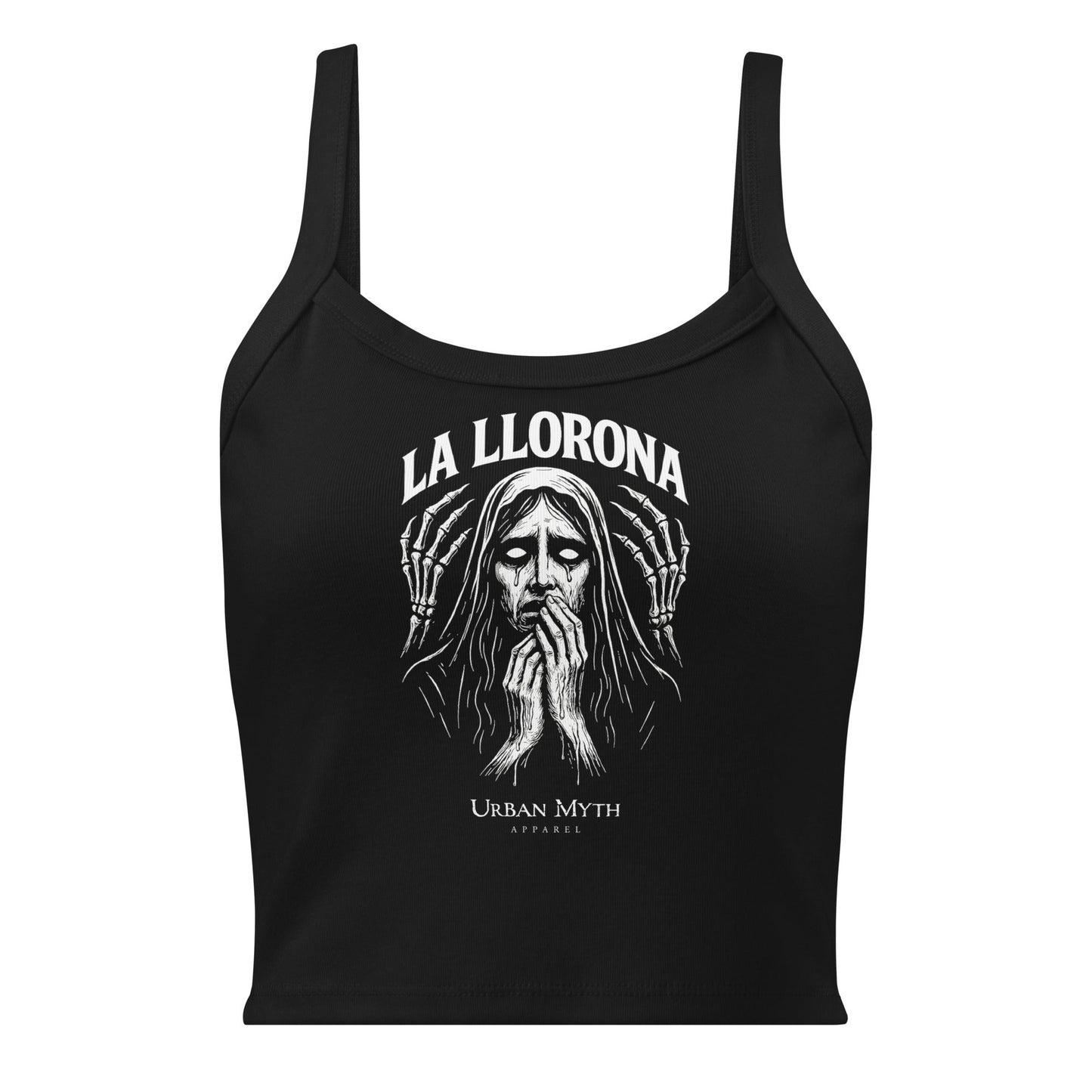 La Llorona Mourning Women’s Micro - rib Tank - Urban Myth Apparel
