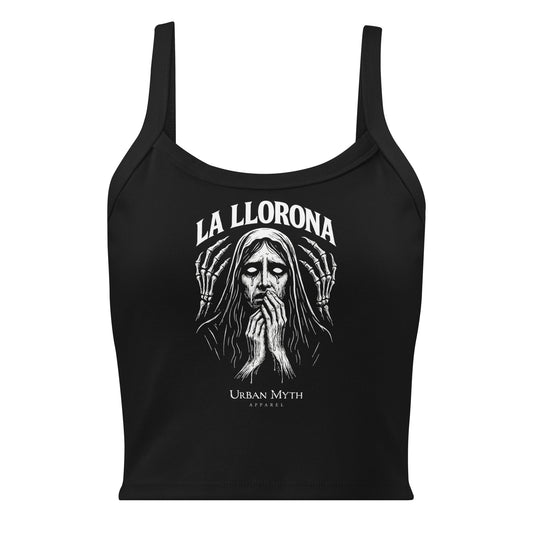 La Llorona Mourning Women’s Micro - rib Tank - Urban Myth Apparel