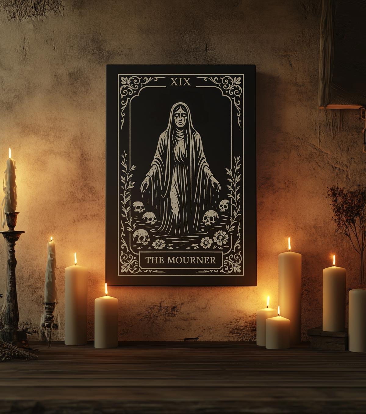 La Llorona Tarot 8x12 Canvas Print - Urban Myth Apparel