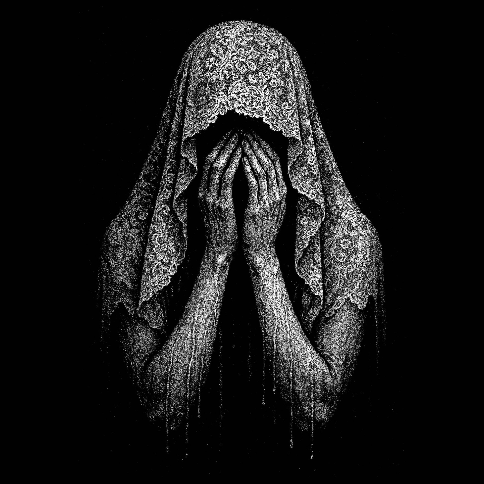 La Llorona Under the Veil Women's Crop Hoodie - Urban Myth Apparel