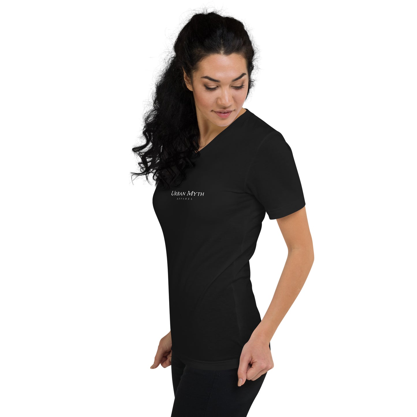 Women's V-Neck Reaper Logo Tee - Urban Myth Apparel