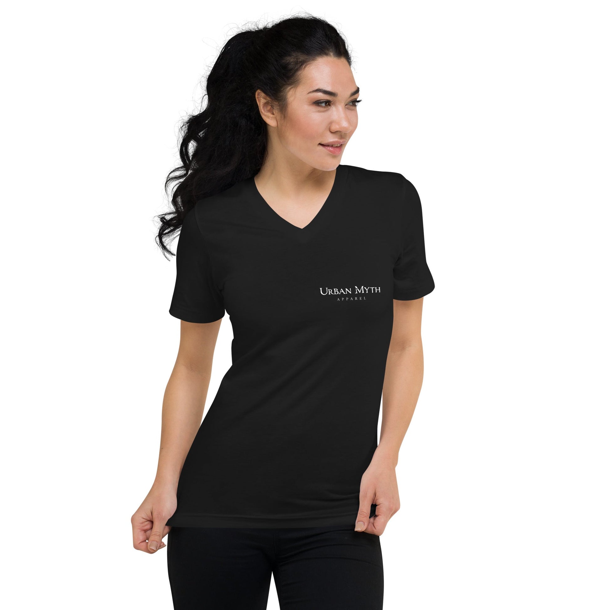 Women's V-Neck Reaper Logo Tee - Urban Myth Apparel