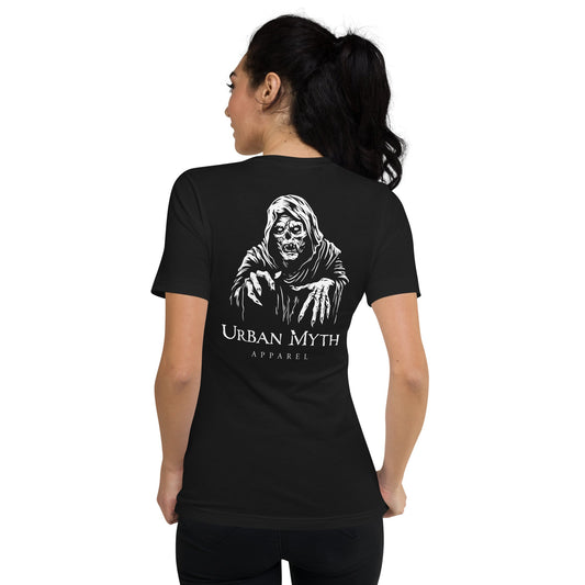 Women's V-Neck Reaper Logo Tee - Urban Myth Apparel